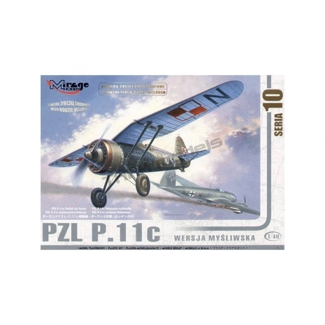 PZL P.11c polská stíhací verze – plastikový model 1:48