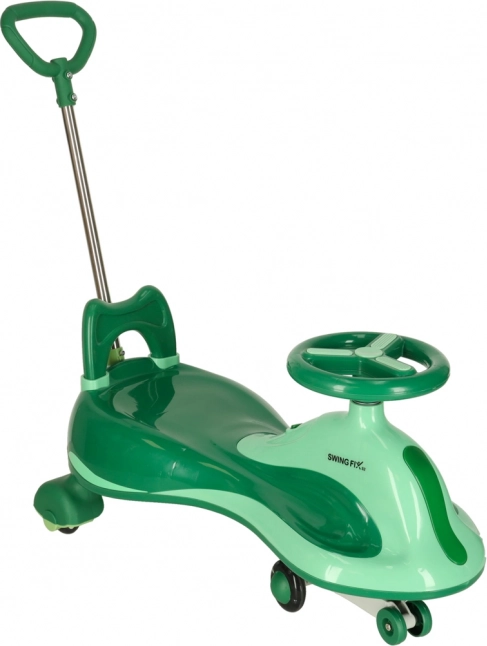 Zelený jezdicí hračka Swing Fix pro děti