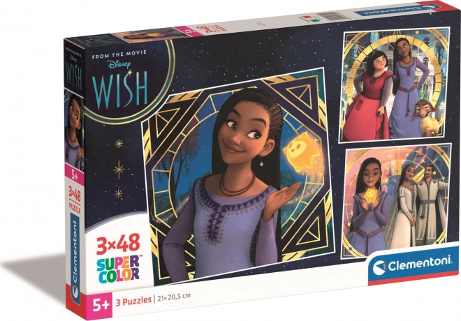 Puzzle 3x48 dílků Square Disney Wish