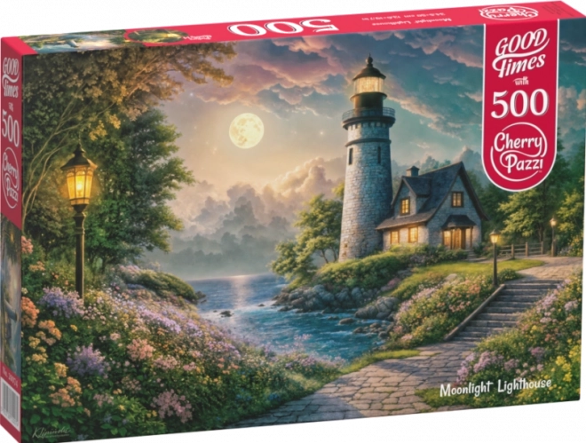 Puzzle Maják za svitu Měsíce 500 dílků od Cherry Pazzi
