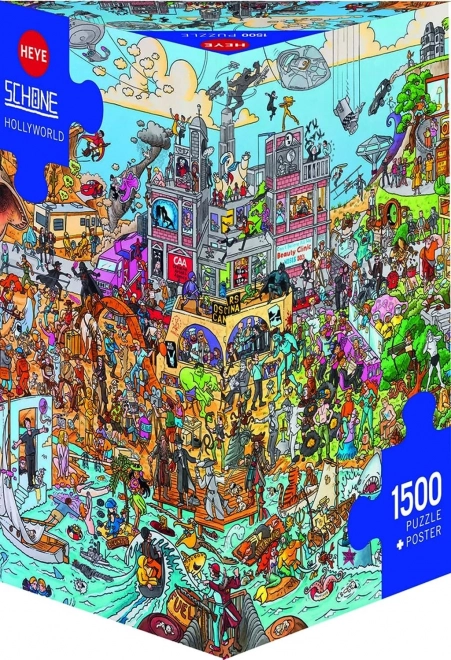 Puzzle 1500 dílků Hollyworld