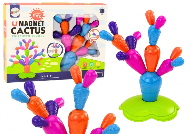 Magnetické stavební kostky kaktusů 16 kusů