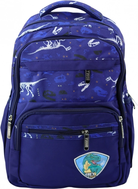Školní batoh Dino T-Rex modrý 20L