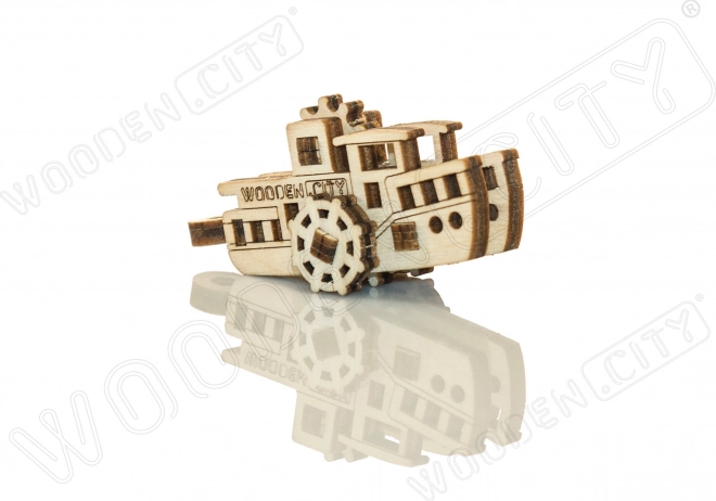Dřevěné 3D puzzle mini sada lodě
