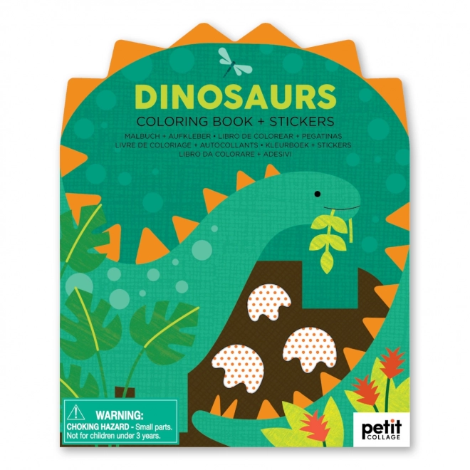 Omalovánka se samolepkami Dinosauři od Petit Collage