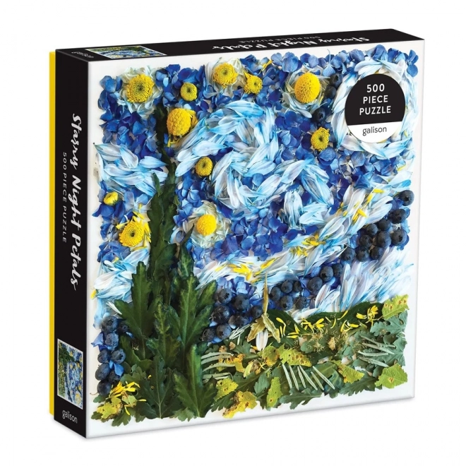 Puzzle Hvězdná noc z okvětních lístků 500 dílků