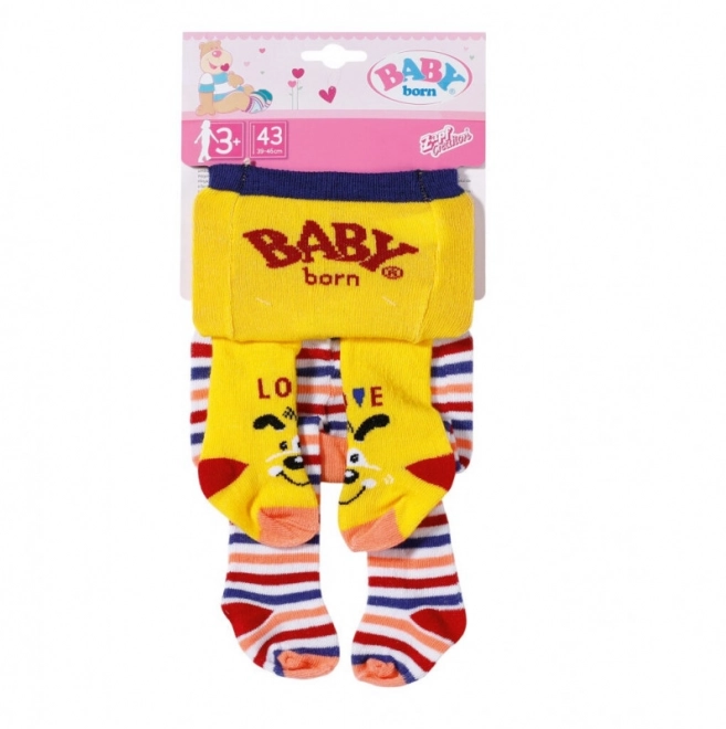 Punčocháče Baby Born 2-pak