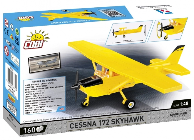 Cessna 172 Skyhawk stavebnice žlutá