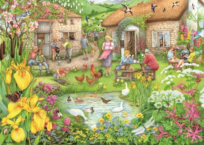 Puzzle Farmářská kavárna v údolí od Ravensburger