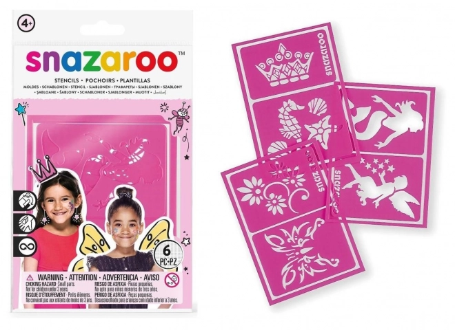 SNAZAROO Šablony na obličejové barvy – Růžové