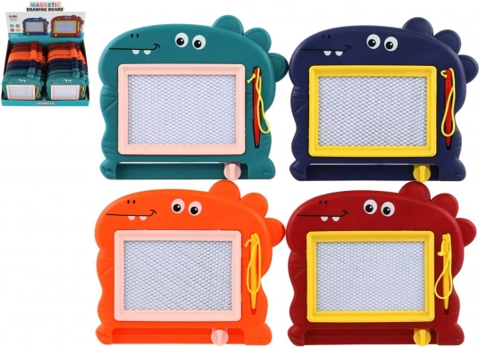 Magnetická kreslící tabule pro děti ve tvaru dinosaura, 4 barvy