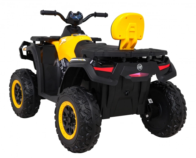 Čtyřkolka XT-Speed pro děti žlutá + 4x4 + EVA + pomalý start + rádio MP3 + LED dioda