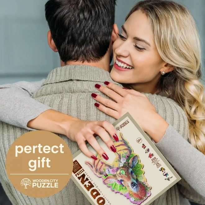 Dřevěné puzzle Módní jelen 250 dílků od Wooden City