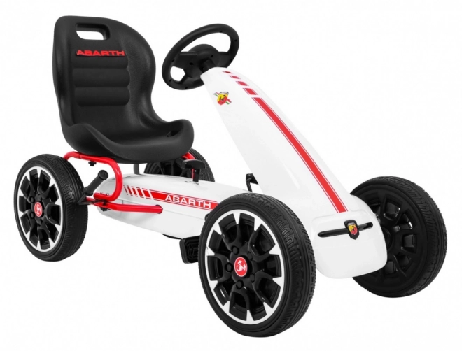 Gokart na pedály ABARTH bílý