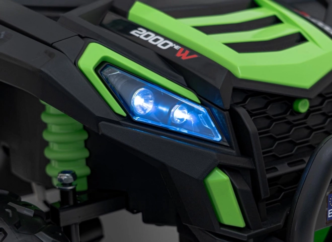 Dětské elektrické auto Buggy UTV 2000M Racing Zelené