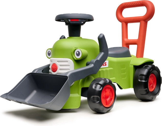 odrážedlo traktor s nakladačem a přívěsem claas od falk