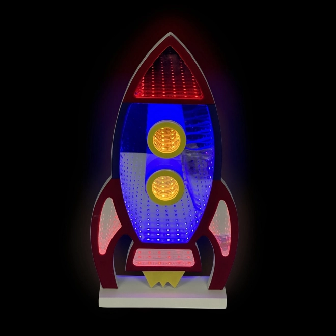 Led neonová lampička raketa
