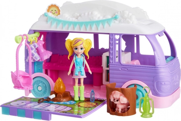 Polly Pocket Glampingový Van s Panenkou