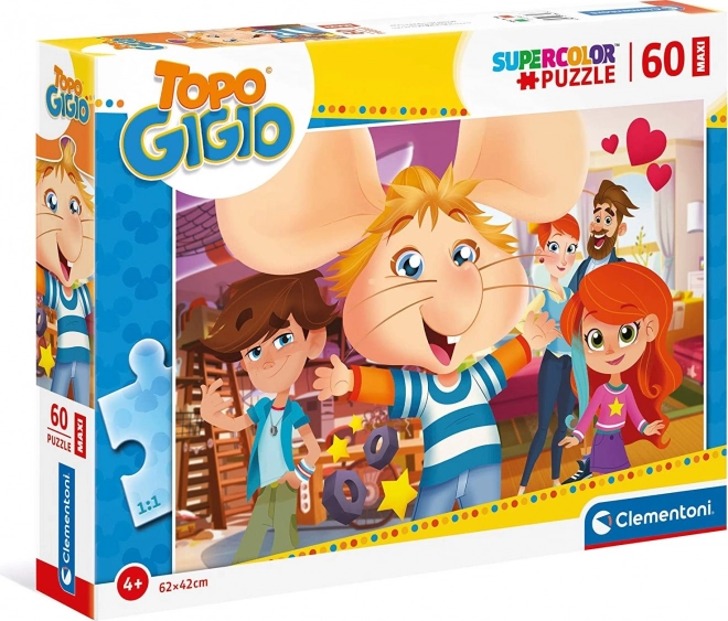 CLEMENTONI Puzzle Myšák Gigio MAXI 60 dílků