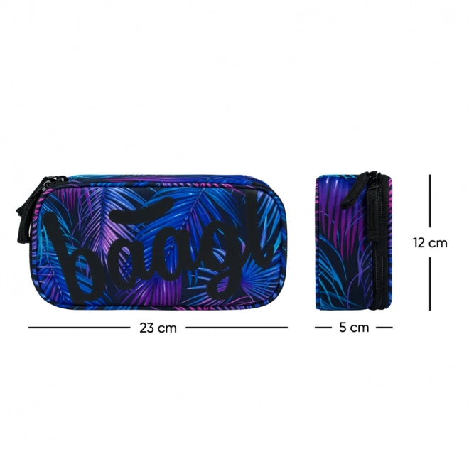 BAAGL 3 SET Core Palm: batoh, penál, sáček