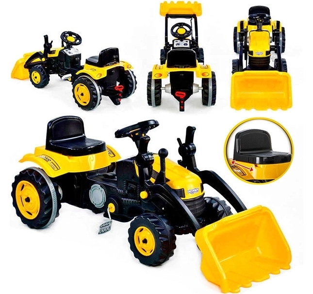 Traktor na pedály s buldozerem Woopie