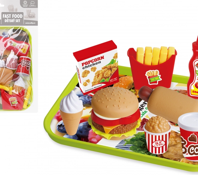 Hrací sada Fast Food s táckem pro děti