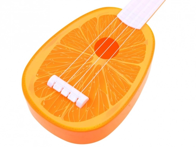 Ovocná ukulele kytara pro děti – Oranžová