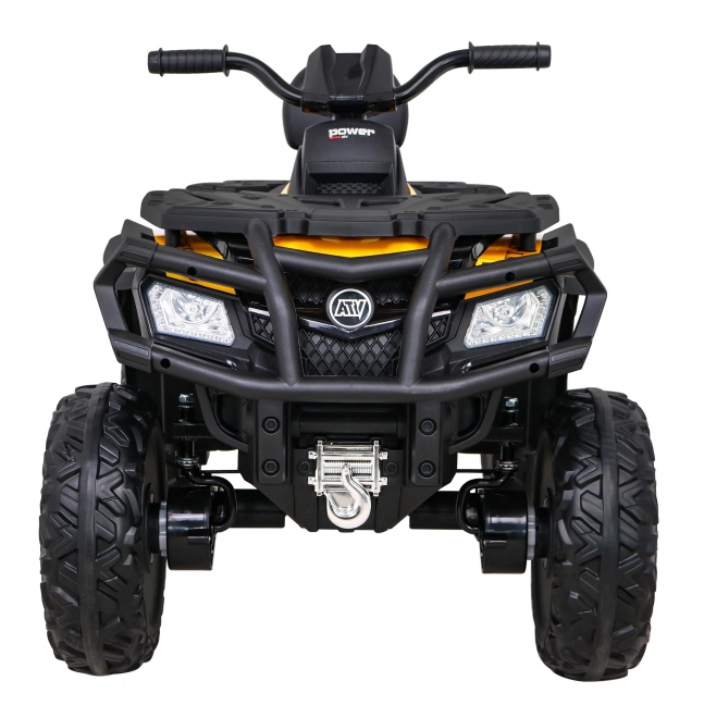 Čtyřkolka XT-Speed pro děti žlutá + 4x4 + EVA + pomalý start + rádio MP3 + LED dioda