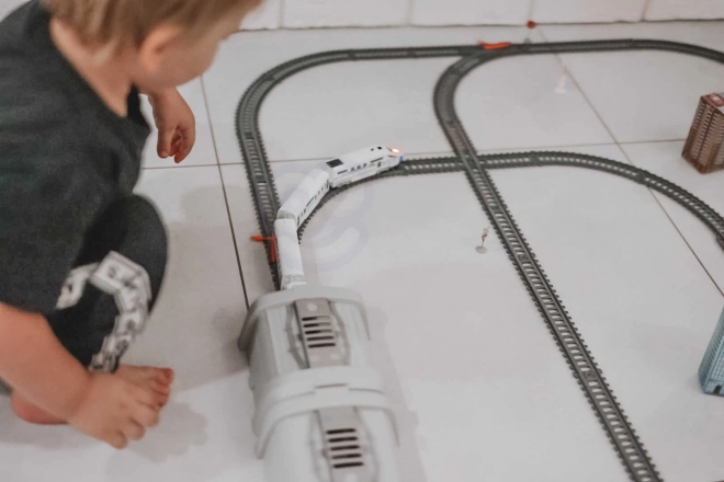 Elektrická vlaková sada Woopie s mostem a tunelem