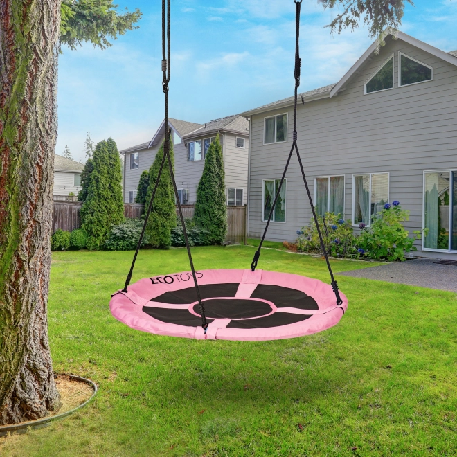 Huśtawka ogrodowa bocianie gniazdo 100cm Pink Ecotoys