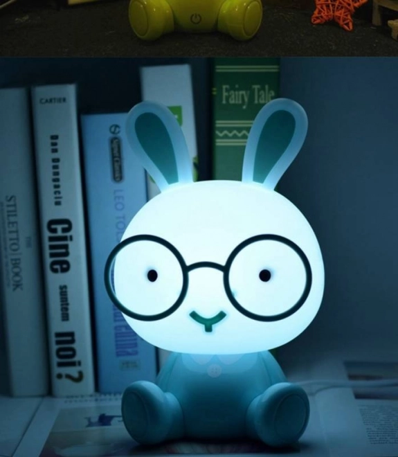 Dětská noční LED lampa ve tvaru králíka