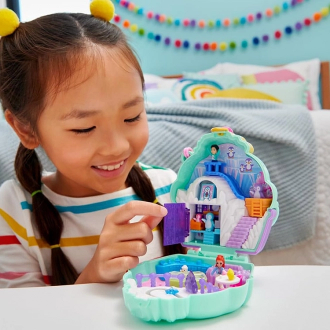 Polly Pocket Kompaktní Ledový Domek s Tučňáky