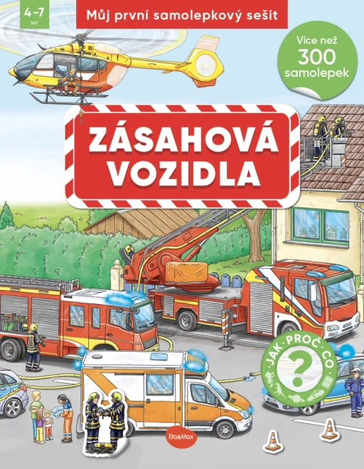Můj první samolepkový sešit – zásahová vozidla