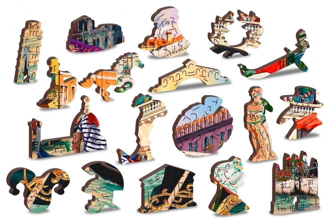 Dřevěné puzzle Benátský karneval