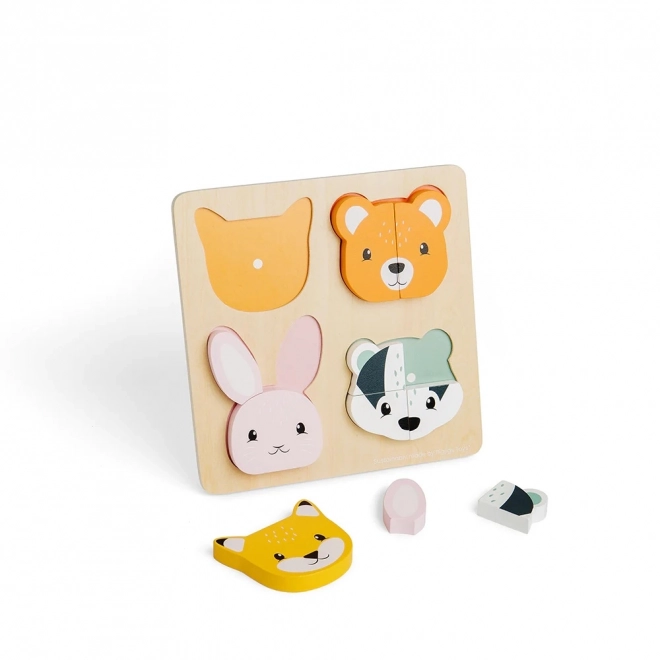 Dřevěné vkládací puzzle s počítáním Bigjigs Toys