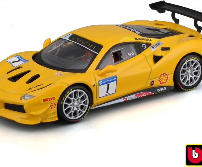Kovový model auta BBURAGO Ferrari 488 Challenge 2017 1:43
