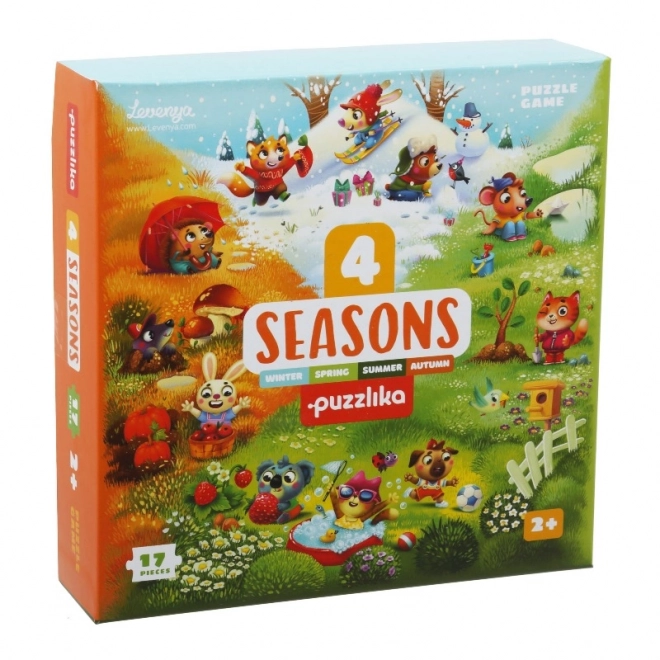 Puzzlika Čtyři roční doby dětské naučné puzzle