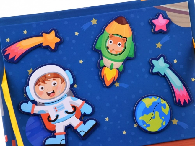 Magnetická skládanka Vesmír Ufo