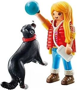 Dívka s pasteveckým psem PLAYMOBIL