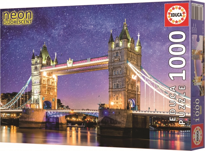 Svítící puzzle Tower Bridge v Londýně 1000 dílků