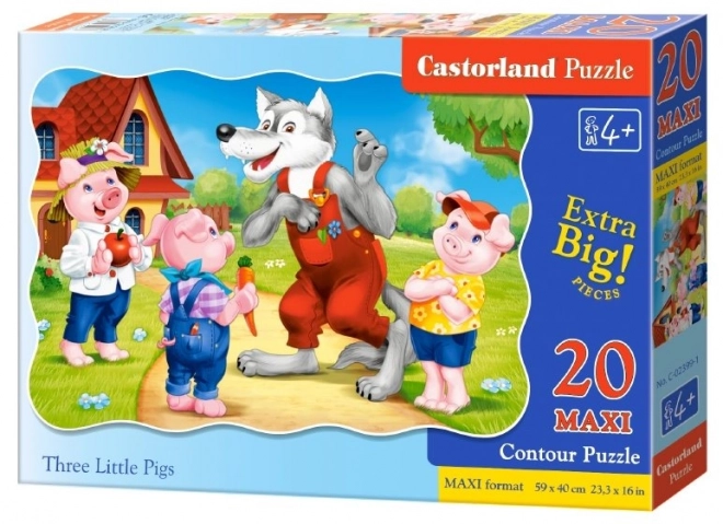 Podlahové puzzle tři malá prasátka