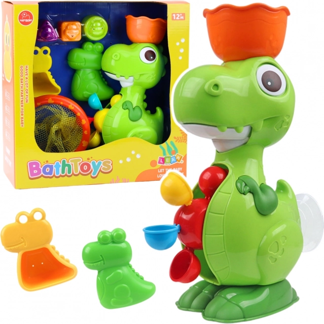 Sada koupelových hraček Dino s mlýnkem