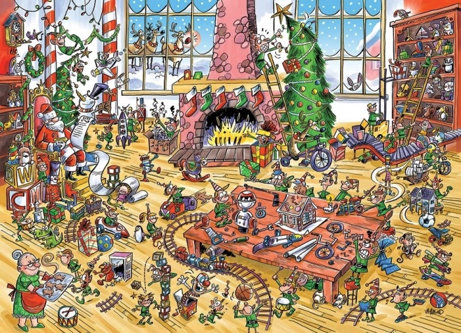 Puzzle DoodleTown: Pracující skřítkové 1000 dílků