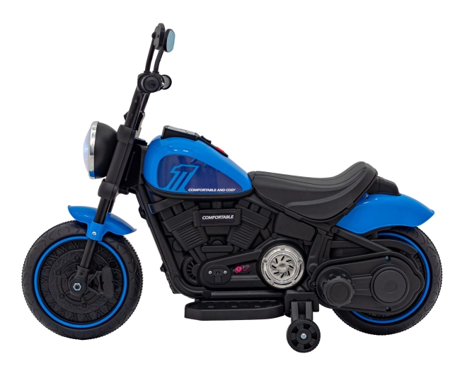 Motocikel Chopper FASTER – Modrý