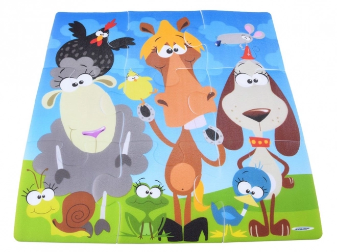 Pěnová podložka puzzle Zvířata