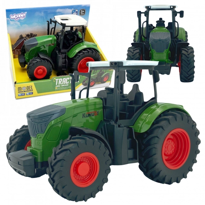 Woopie zelený traktor s gumovými koly
