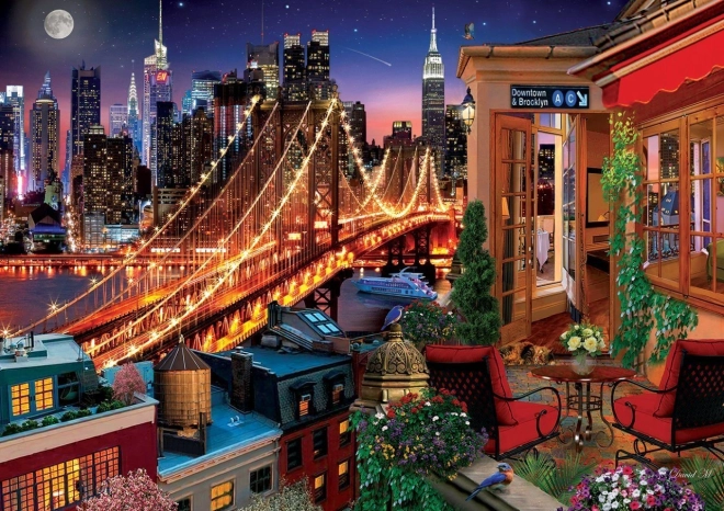 Puzzle ART PUZZLE Brooklyn z terasy 1500 dílků