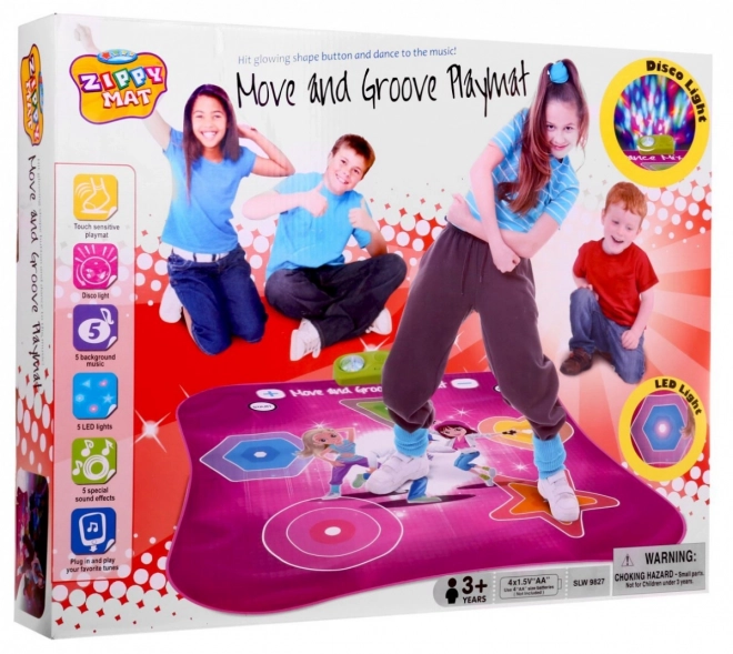 Taneční podložka Move and Groove pro děti 3+ - Hudební hra s osvětlením