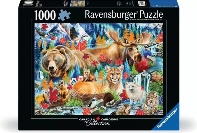 Puzzle Divoké šelmy Kanady 1000 dílků