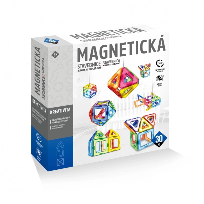 Magnetická stavebnice 30 ks